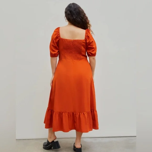 Burnt orange dress size 22-24 - Picture 4 of 5